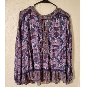 NWOT Xhilaration Peasant Blouse